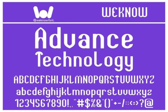 Advance Technology Typeface Review for Modern Brand Identity