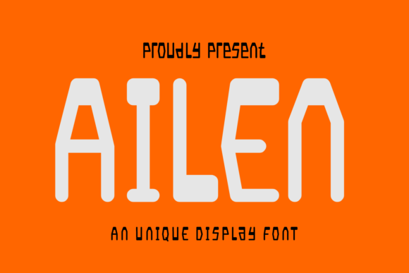 Ailen Typeface: Modern Display Font for Handmade Branding