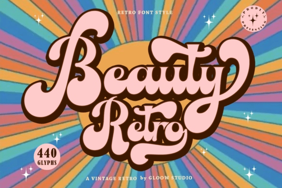 Beauty Retro Typeface: A Bold Script for Editorial Design
