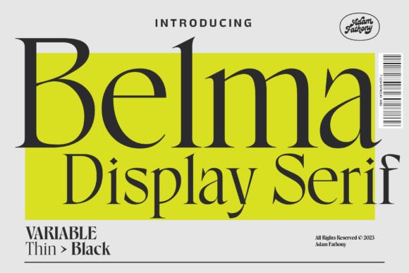 Belma: A Stylish Serif Font for Elegant Branding Projects