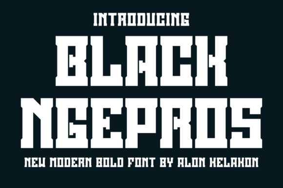 Black Ngepros: The Modern Display Font for Bold Brand Identity