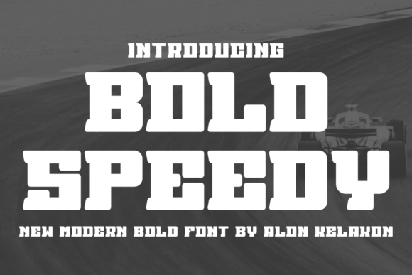 Bold Speedy: The Unique Display Font for High-Impact Craft Designs