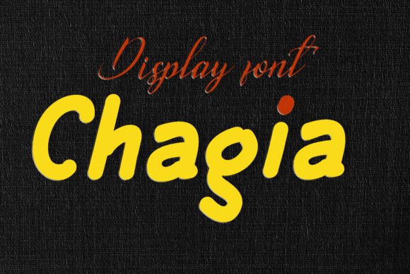 Chagia Vintage Display Font for Editorial Design
