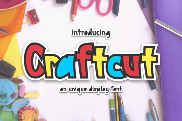 Craftcut: A Quirky Display Font for Engaging Editorial Design