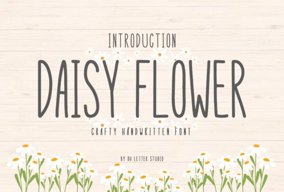 Daisy Flower Display Font Review for Crafters