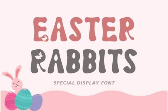 Easter Rabbits Typeface: A Playful Display Font for Whimsical Branding