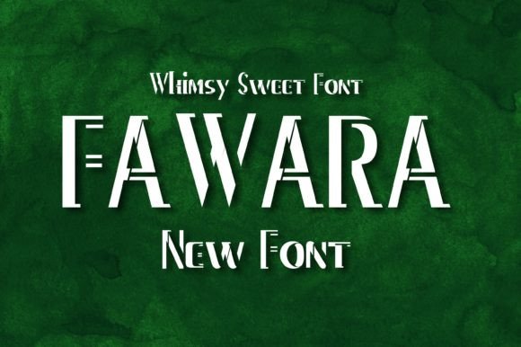 Fawara: A Beautiful Display Font for Magazines and Crafts