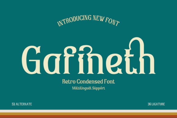 Gafineth Display Font for Modern Web Design