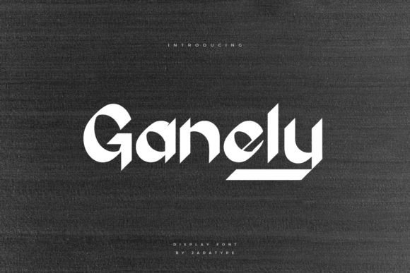 Ganely Typeface: A Friendly Display Font for Modern Branding