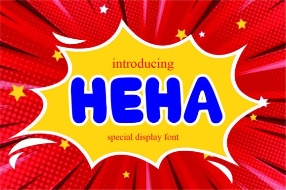 Heha: A Quirky Display Font for Cheerful Digital Design