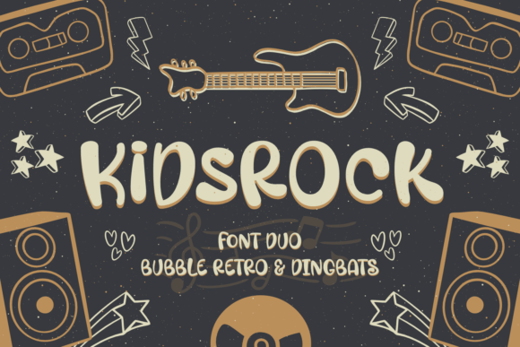 Kidsrock Duo: The Sweet Display Font for Playful Digital Branding