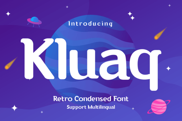 Kluaq: The Retro-Modern Display Font for Playful Brand Identity