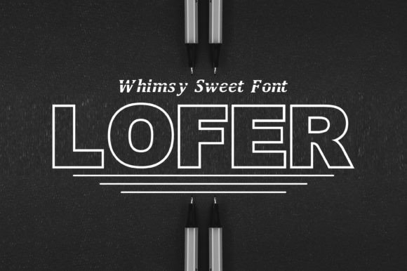 Lofer Display Font for Elegant Craft Designs