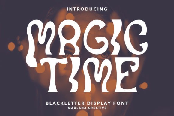 Magic Time: A Groovy Psychedelic Display Typeface for Editorial Design