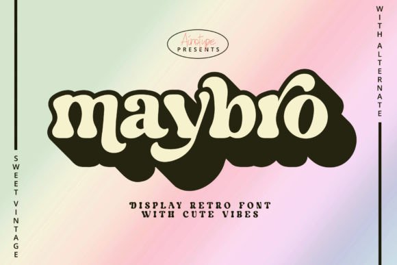 Maybro: The Vintage Display Font for Authentic Brand Identity
