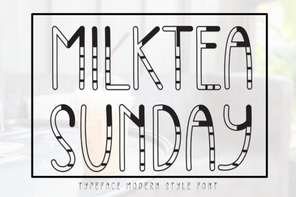 Milktea Sunday: The Handwritten Display Font for Approachable Branding