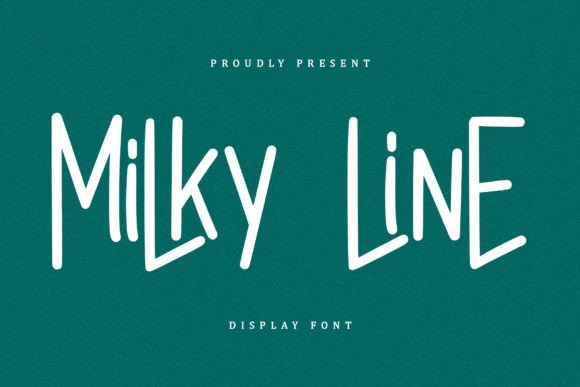 Milky Line: A Modern Display Font for Polished Digital Branding