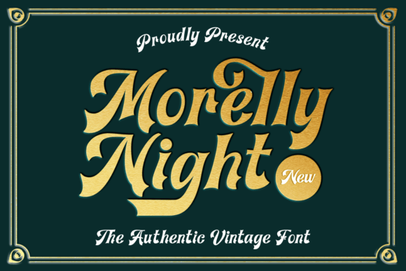 Morelly Night: Retro Display Font for Bold Digital Campaigns