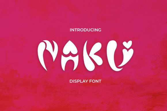 Naku: The Playful Display Font for Handmade Product Design