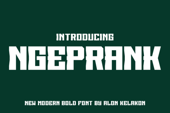 Ngeprank Bold Display Typeface for Creative Branding