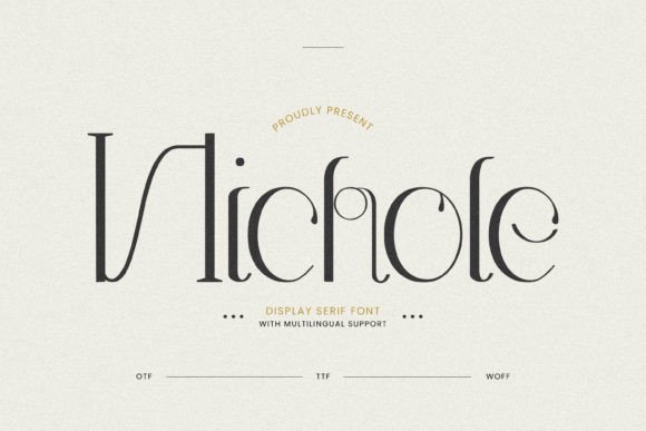 Nichole Typeface Review for Luxury Branding and Invitations