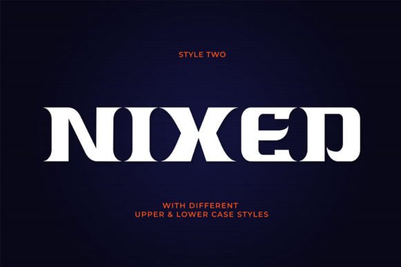 Nixed Typeface: Bold Display Fonts for Handmade Shop Branding