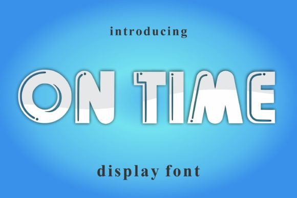 On Time: The Brave Display Font for Memorable Brand Identity