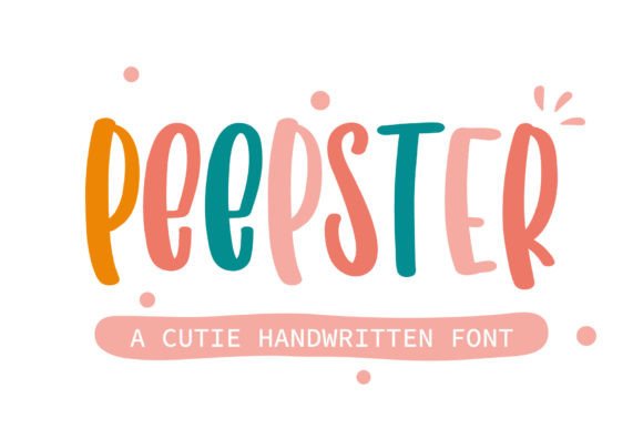 Peepster: A Sweet Display Font for Creative Branding