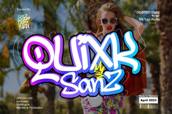 Quixk Sanz: The Graffiti-Style Display Font for Street-Inspired Campaigns