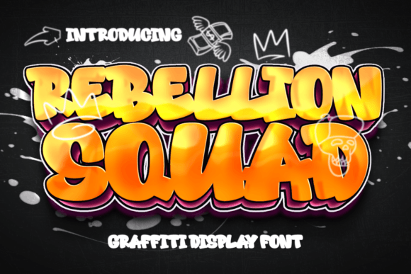 Rebellion Squad: The Bold Graffiti Typeface for High-Impact Campaigns