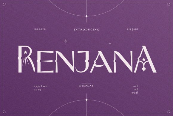 Renjana Display Font for Bold Digital Campaigns