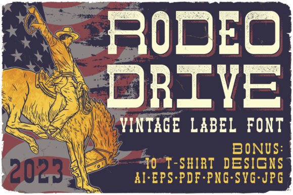 Rodeo Drive: A Vintage Western Display Font for Bold Editorial Design