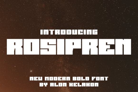 Rosipren: The Modern Display Font for Scroll-Stopping Visuals
