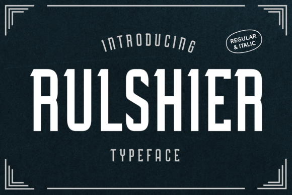 Rulshier Display Font for High-Impact Campaign Headlines