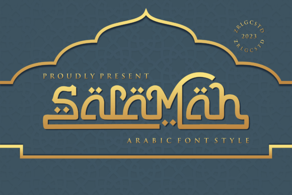 Salamah: The Luxury Arabic Display Font for High-Impact Branding