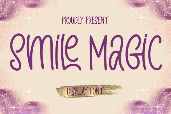 Smile Magic Display Font for Handmade Crafts and Printables
