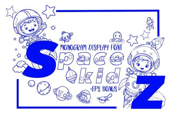 Space Kidz: A Bold Display Font for Creative Product Design