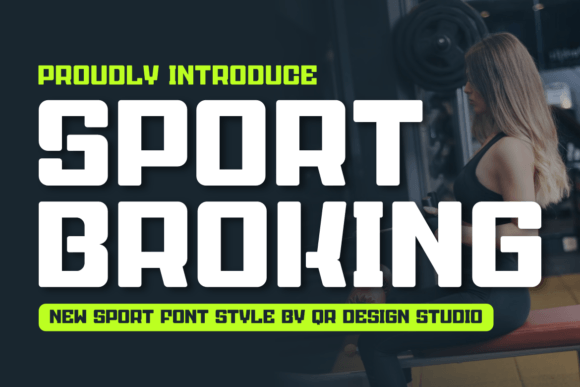 Sport Broking Typeface for Bold Craft Branding