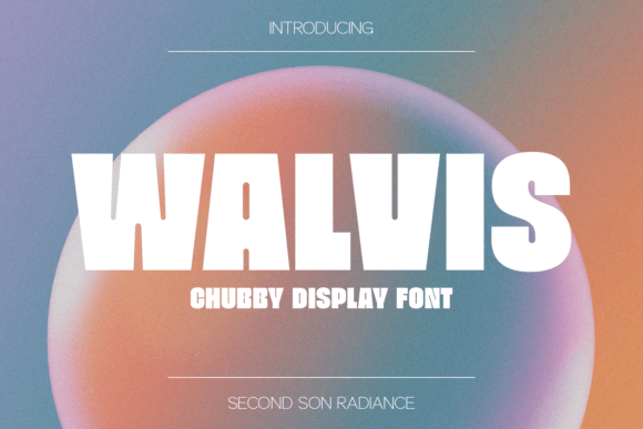 Walvis Chubby Display Font for Handmade Branding